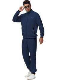 Men'S Tracksuits Sweatsuits for Men Set Track Suits 2 Piece Casual Athletic Jogging Warm up Full Zip Sweat Suits Navy S