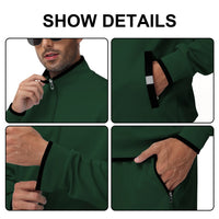 Men'S Tracksuits Sweatsuits for Men Set Track Suits 2 Piece Casual Athletic Jogging Warm up Full Zip Sweat Suits Armygreen S