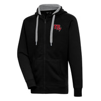 Men's Antigua  Black Tampa Bay Buccaneers Victory Full-Zip Hoodie