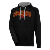 Men's Antigua  Black Washington Commanders Victory Pullover Hoodie