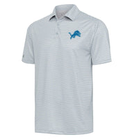 Men's Antigua  Gray Detroit Lions Skills Polo