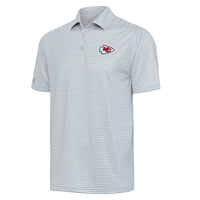 Men's Antigua  Gray Kansas City Chiefs Skills Polo