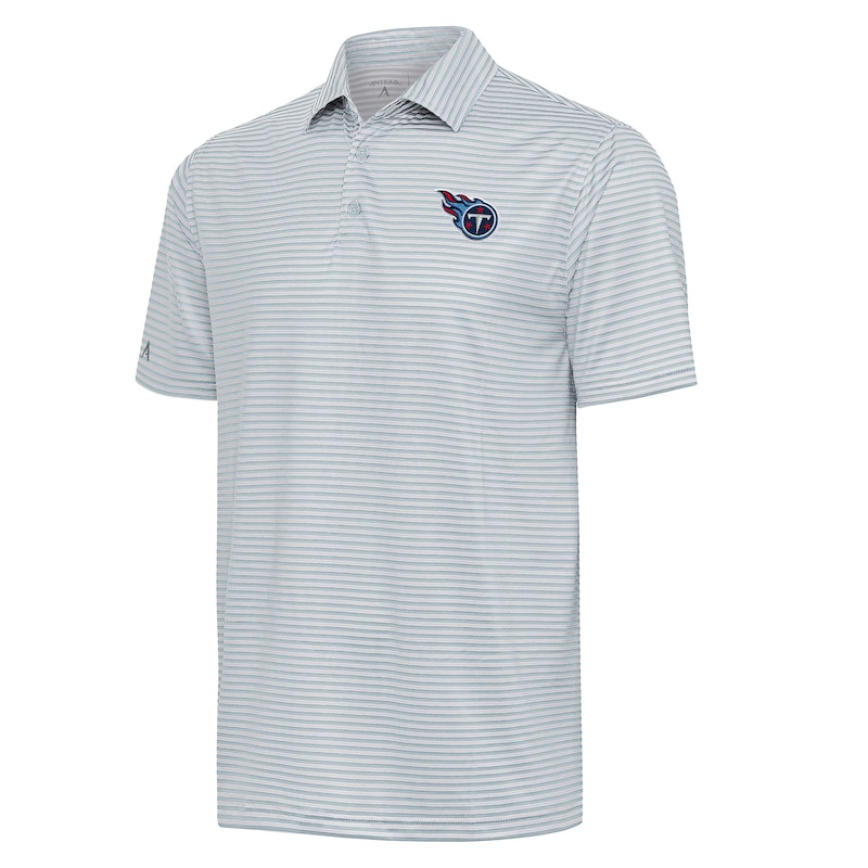 Men's Antigua  Gray Tennessee Titans Skills Polo