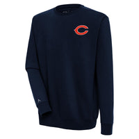 Men's Antigua  Navy Chicago Bears Victory Pullover Sweatshirt