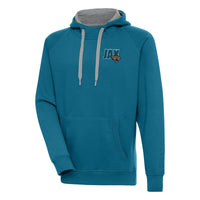 Men's Antigua  Teal Jacksonville Jaguars Victory Pullover Hoodie