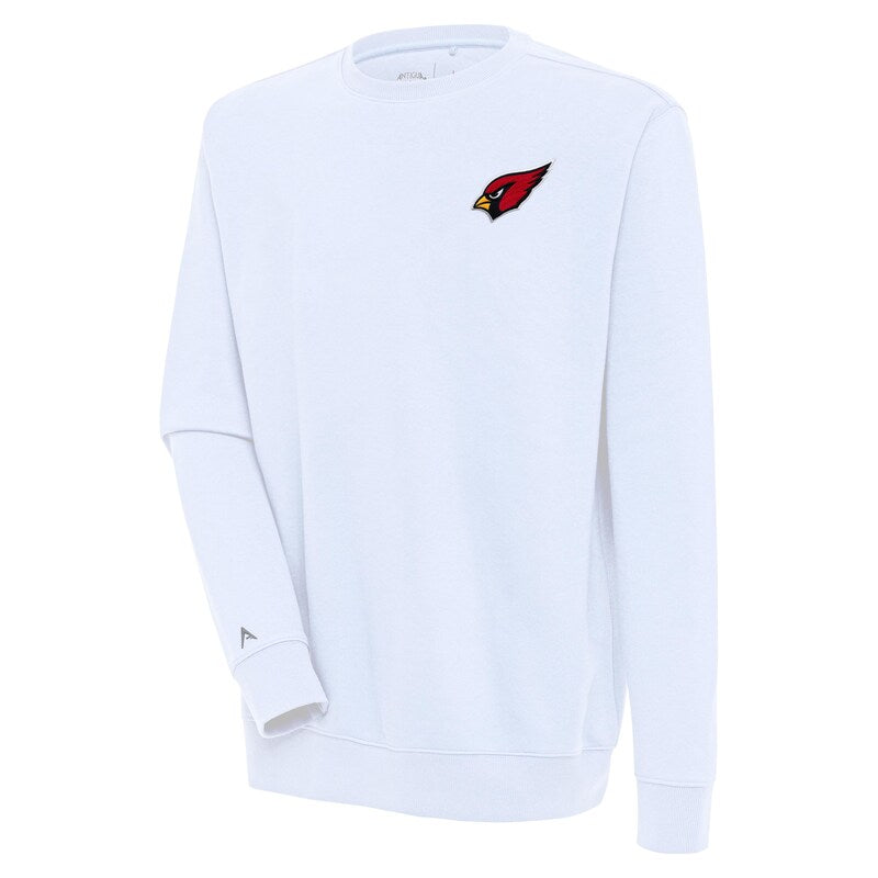 Men's Antigua  White Arizona Cardinals Victory Pullover Sweatshirt