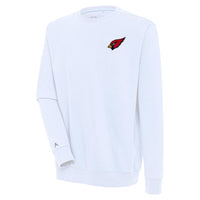 Men's Antigua  White Arizona Cardinals Victory Pullover Sweatshirt