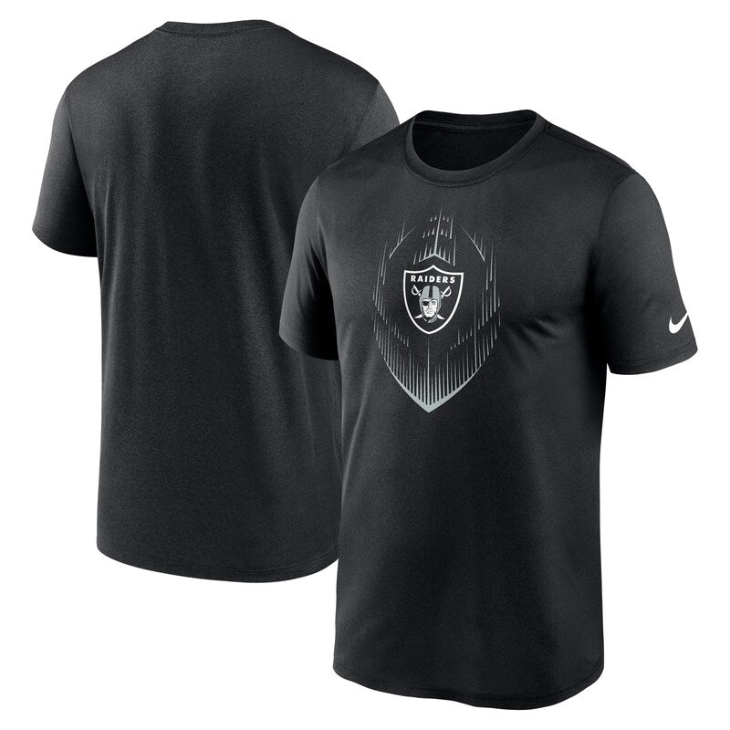 Men's  Nike  Black Las Vegas Raiders Big & Tall Blitz Legend Icon T-Shirt
