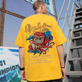 Mens T Shirts With Pattern Prined Streetwears Man Tshirts Summer Tees Tops Loose Asian Size M-5XL