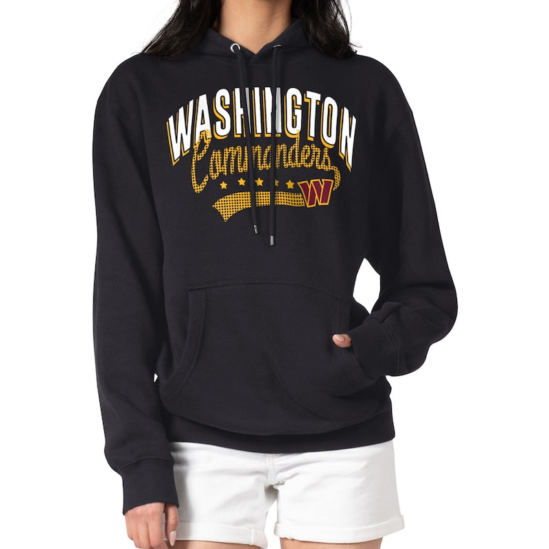 Women's G-III 4Her by Carl Banks  Black Washington Commanders Filigree Logo Pullover Hoodie