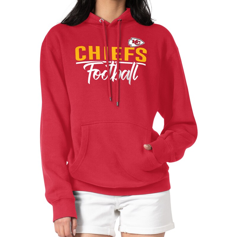 Women's G-III 4Her by Carl Banks  Red Kansas City Chiefs Graphic Fleece Pullover Hoodie