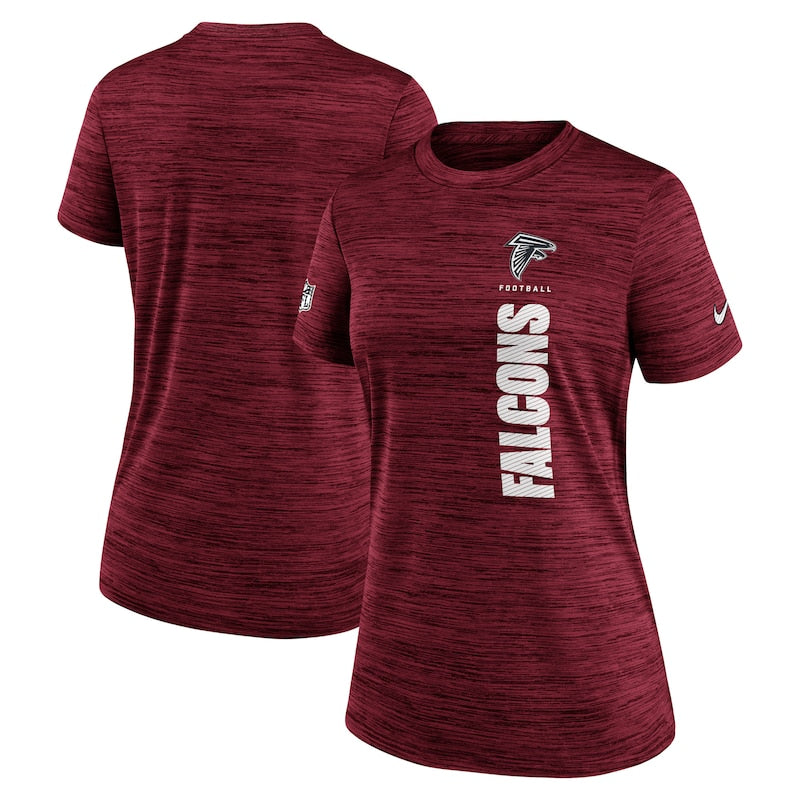Women's Nike Red Atlanta Falcons Sideline Velocity Dri-FIT T-Shirt